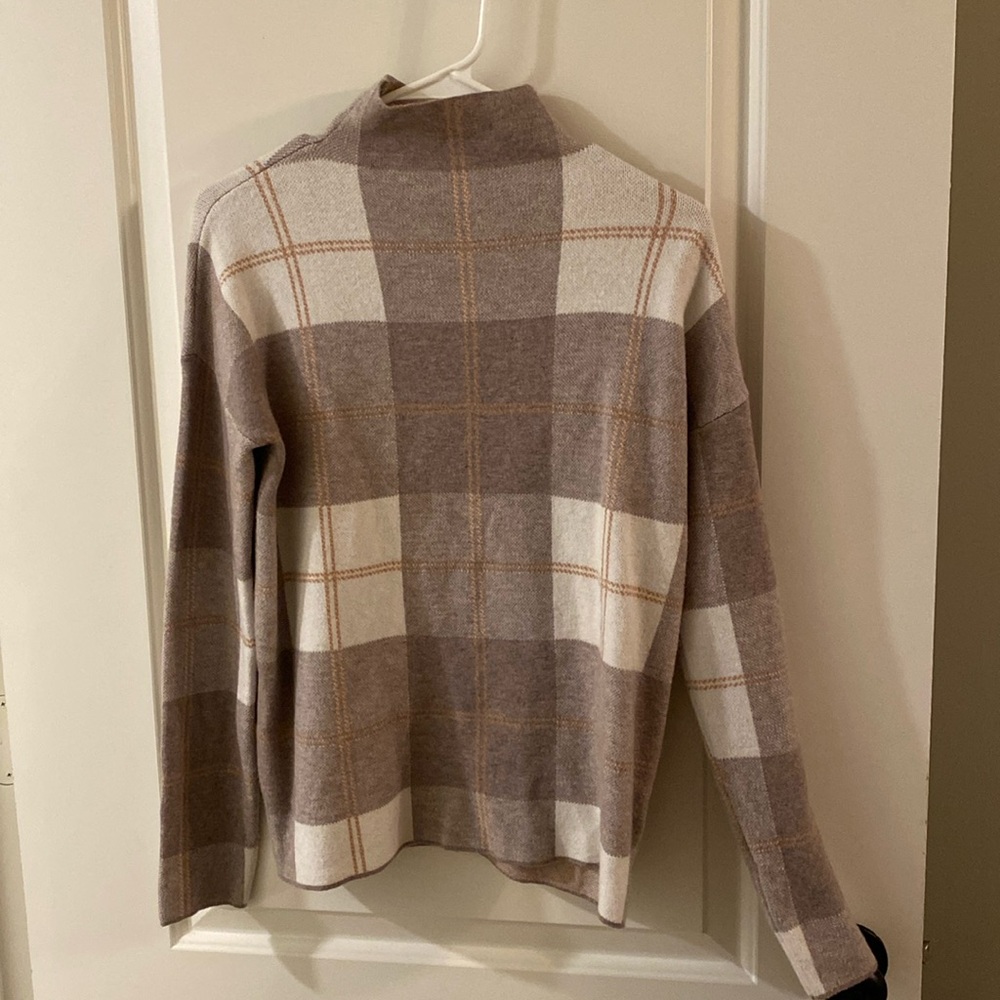 Rachel Zoe- Plaid Turtle neck